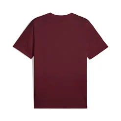 T-shirt rossa da Uomo con logo minimal ESS Small No. 1 Puma