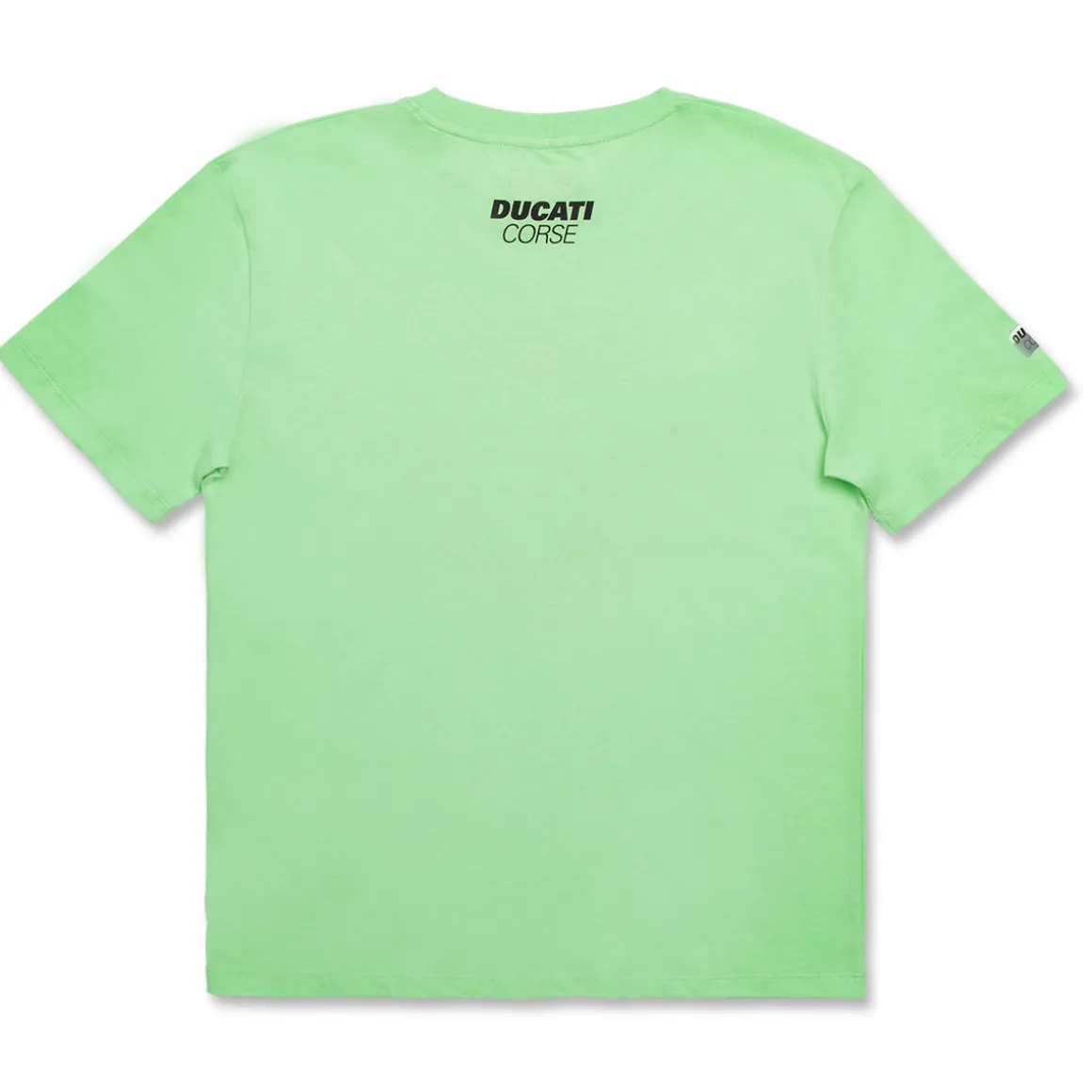 T-shirt verde da bambino e ragazzo in cotone Ducati Corse con stampa