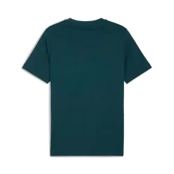 T-shirt verde da Uomo con logo frontale GRAPHIC Box Tee Puma