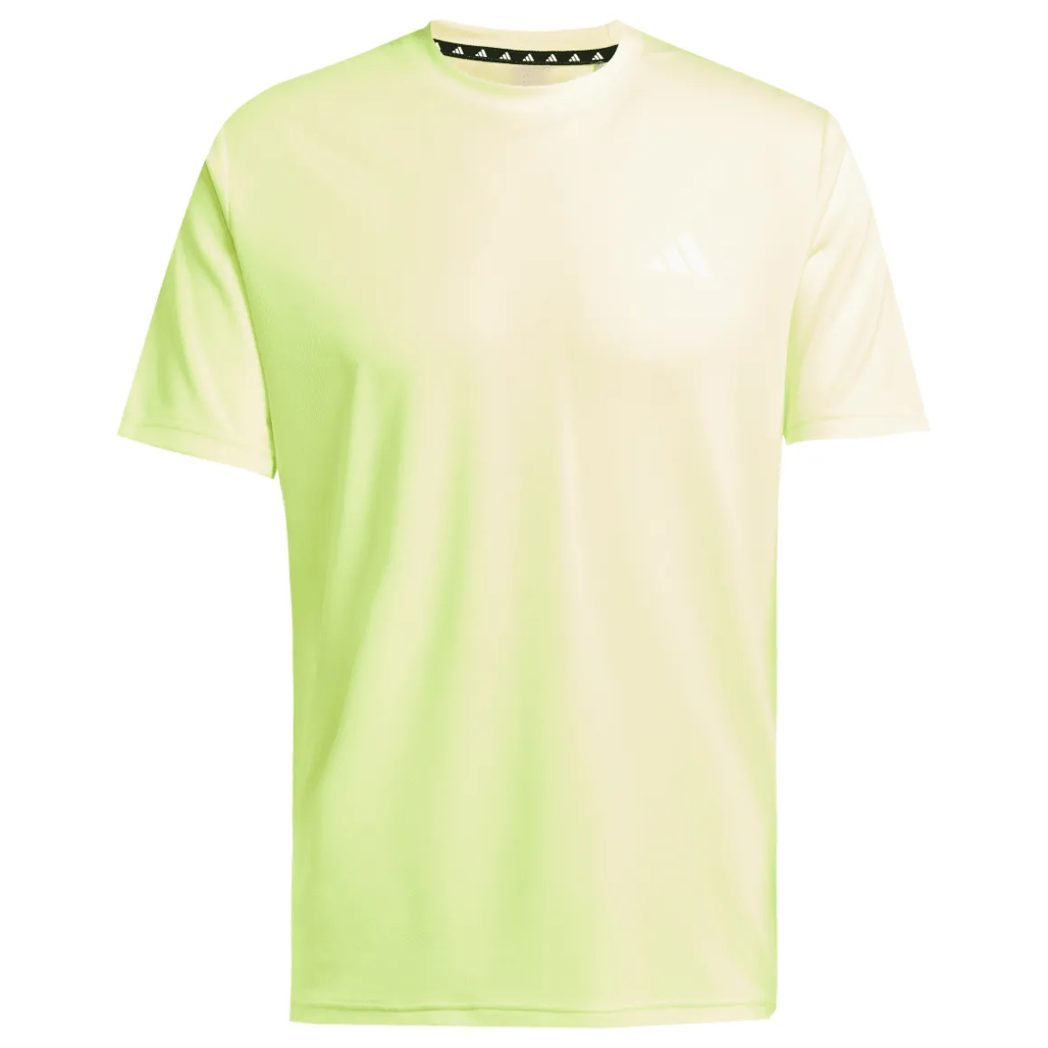 T-shirt verde lime da Uomo con logo frontale adidas