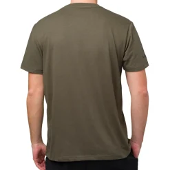 T-shirt verde militare da uomo con logo Tonino Lamborghini