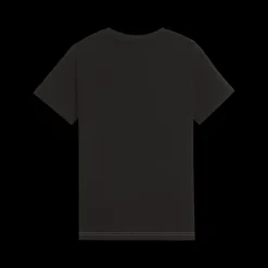 T-shirt verde, nera e grigia da bambino con logo sul petto Puma Essentials Block