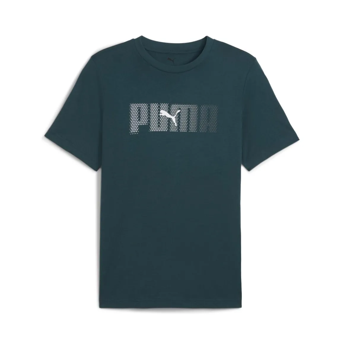T-shirt verde scuro da Uomo in cotone Puma
