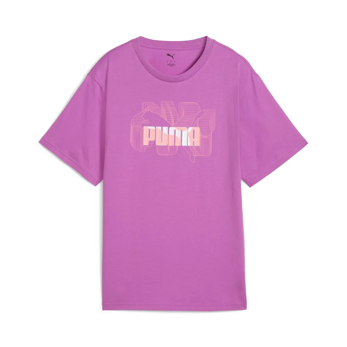 T-shirt viola da Donna con logo GRAPHICS Stacked Puma