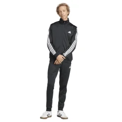 Tuta sportiva nera da Uomo con tre strisce adidas M 3S TR TT TS