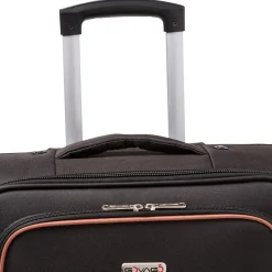 Valigia media nera da viaggio in tessuto Govago