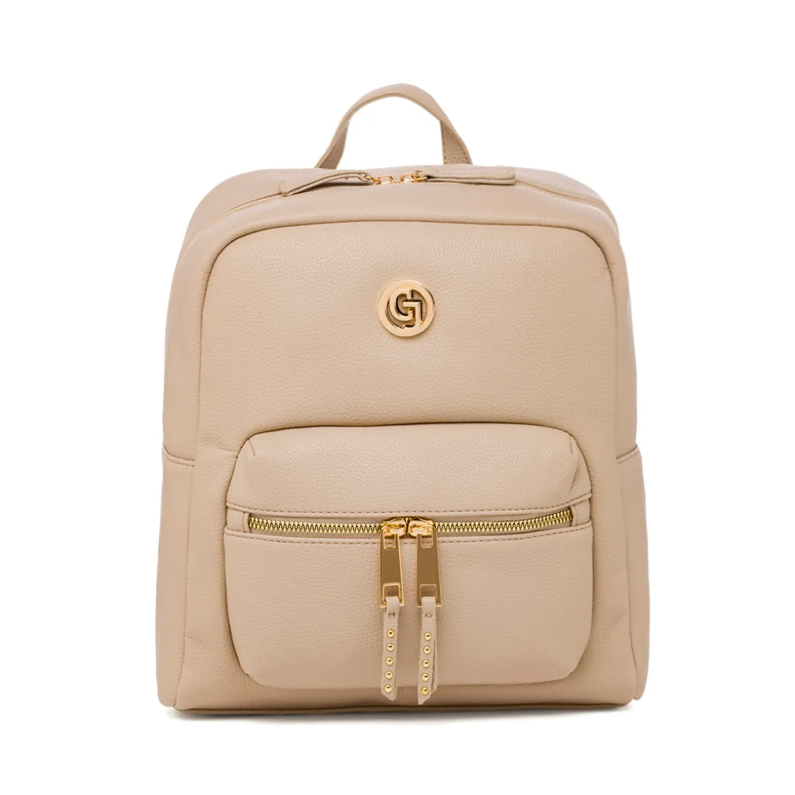 Zaino beige da Donna con tasca frontale con zip Carrera