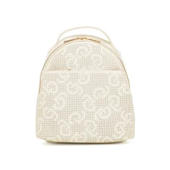 Zaino Bianco da Donna con motivo logo traforato all over Carrera Jeans