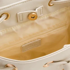Zaino bianco off-white da Donna con logo Enrico Coveri
