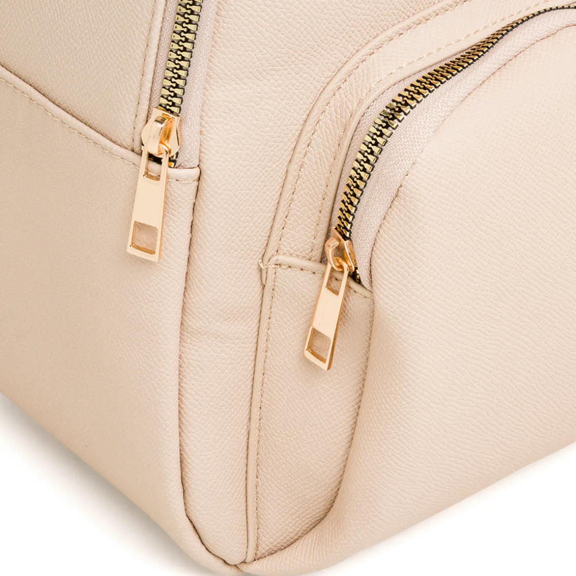 Zaino da donna nude con tasche e logo Lora Ferres