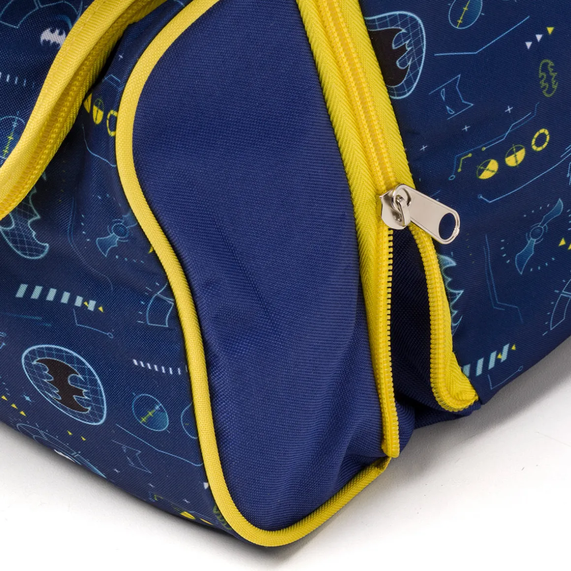 Zaino da scuola blu con stampa Batman