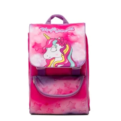 Zaino da scuola fucsia con unicorno Magic Land