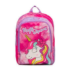 Zaino da scuola medio fucsia con unicorno Magic Land