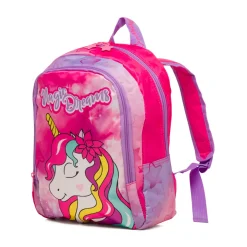 Zaino da scuola medio fucsia con unicorno Magic Land