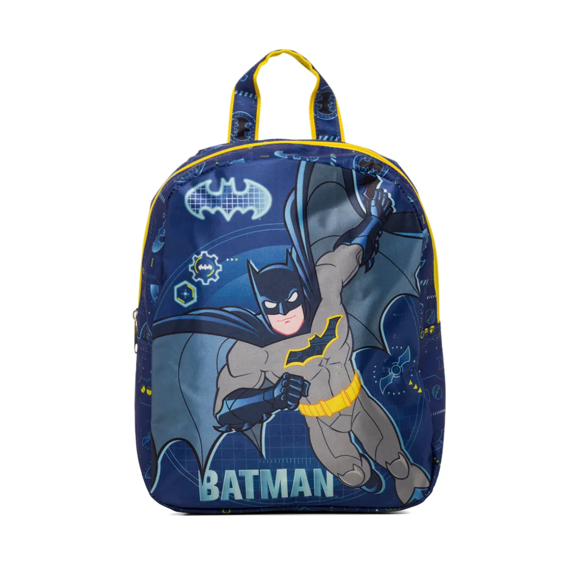 Zaino da scuola piccolo blu con stampa Batman