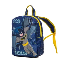 Zaino da scuola piccolo blu con stampa Batman