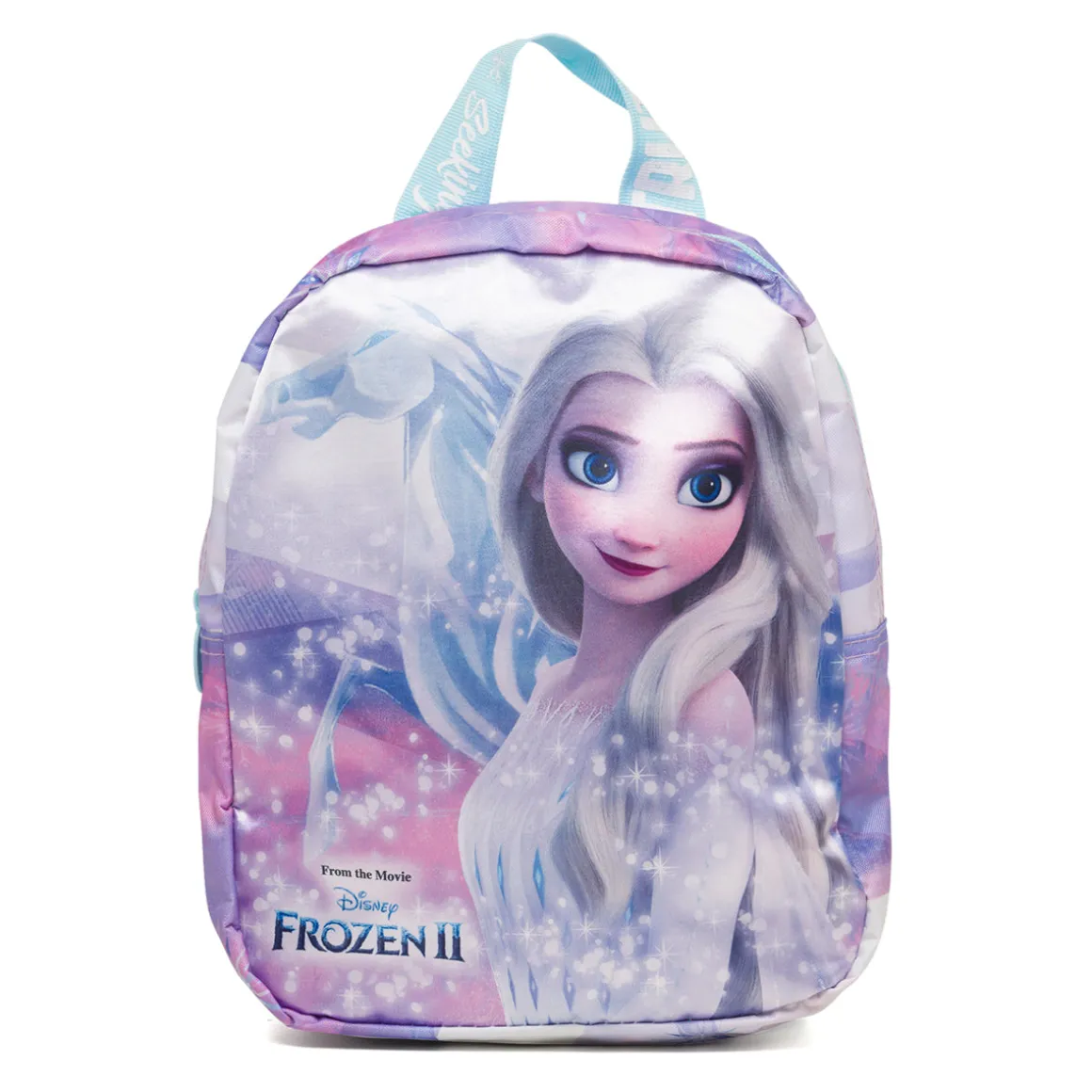 Zaino da scuola piccolo lilla con stampa Frozen