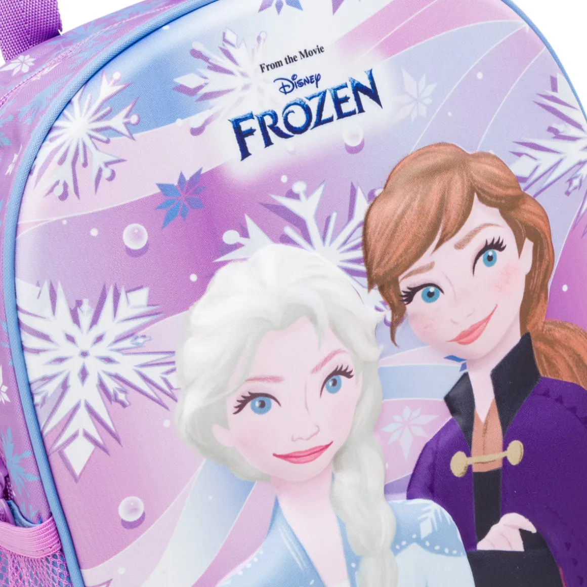 Zaino da scuola piccolo lilla con dettaglio Frozen