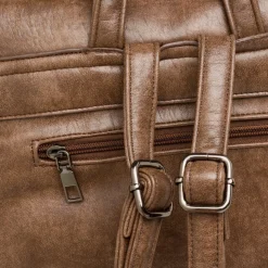 Zaino Marrone da Donna con Patta e Chiusura a Fibbia Lora Ferres