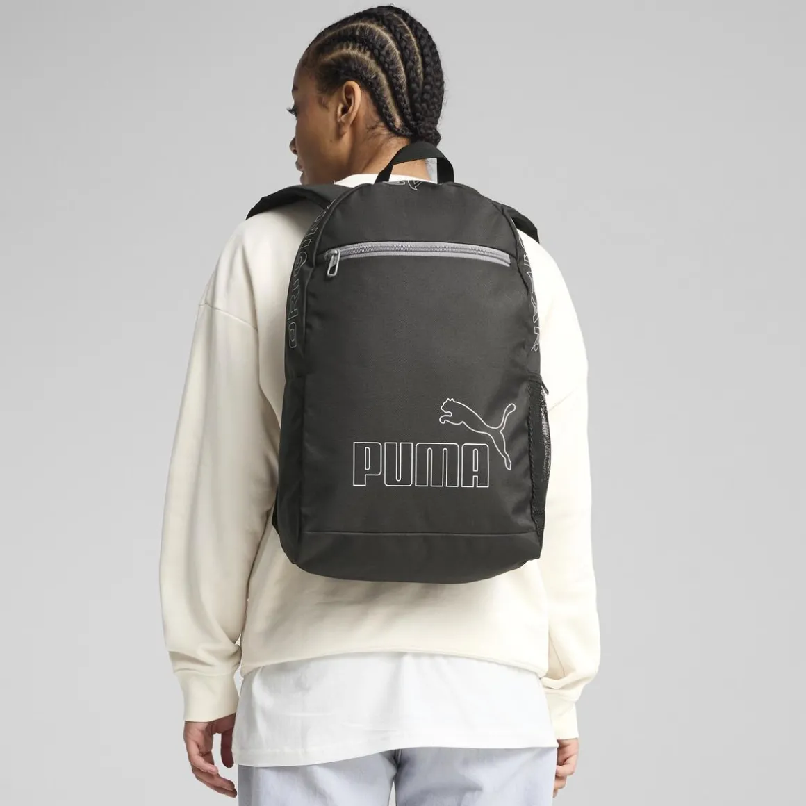 Zaino nero con dettaglio logo Puma Originals