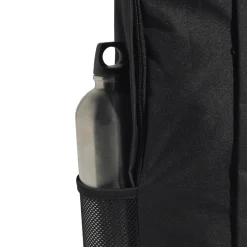 Zaino nero con tasca e logo frontale adidas
