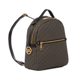 Zaino nero da Donna con stampa logo All Over Lumberjack