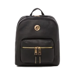 Zaino nero da Donna con tasca frontale con zip Carrera