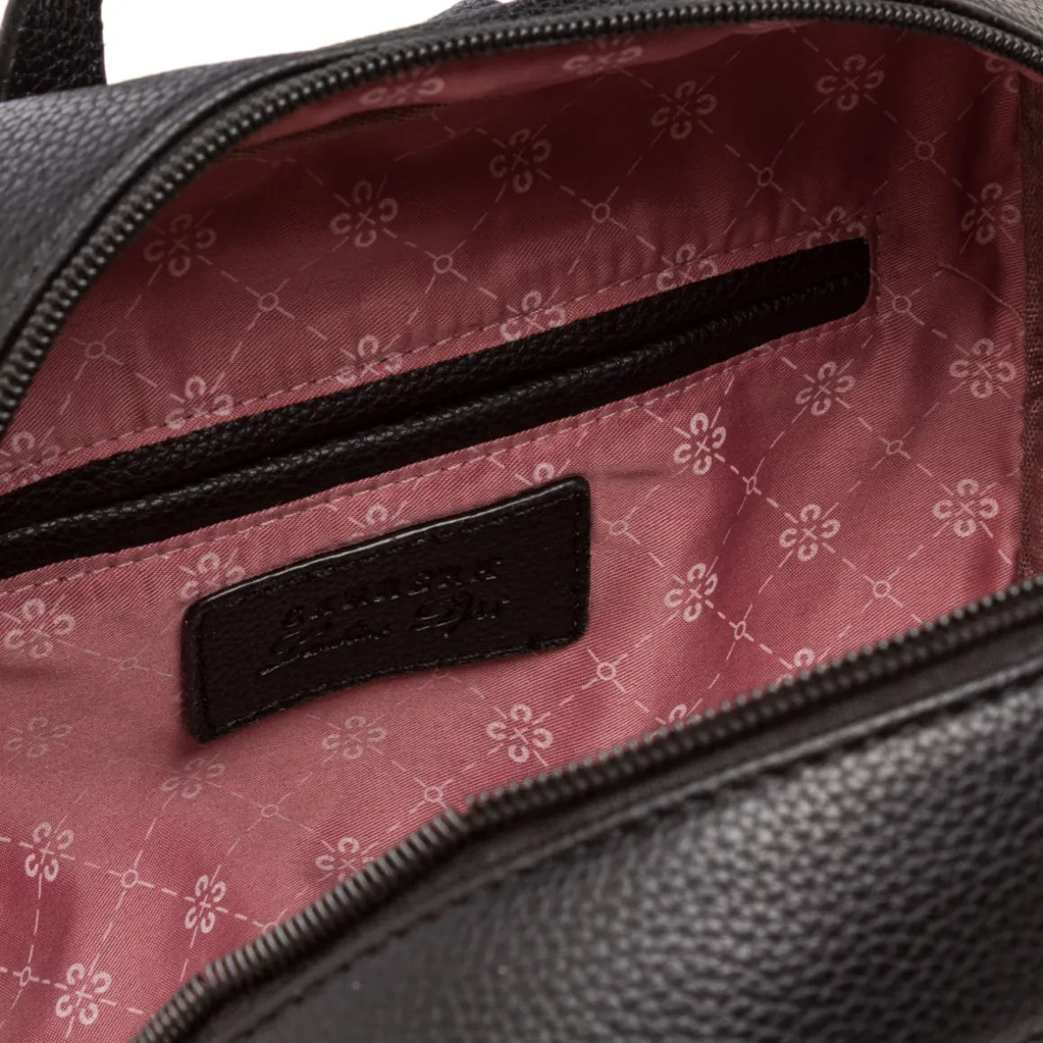 Zaino nero da Donna con tasca frontale con zip Carrera