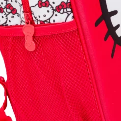 Zaino piccolo da scuola rosso con dettaglio Hello Kitty
