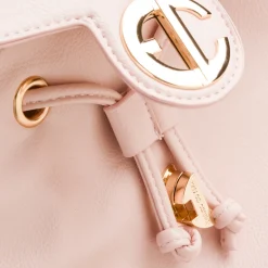 Zaino rosa da Donna con dettagli dorati e logo Enrico Coveri