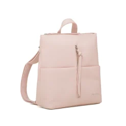 Zaino rosa da Donna con logo in metallo Lora Ferres