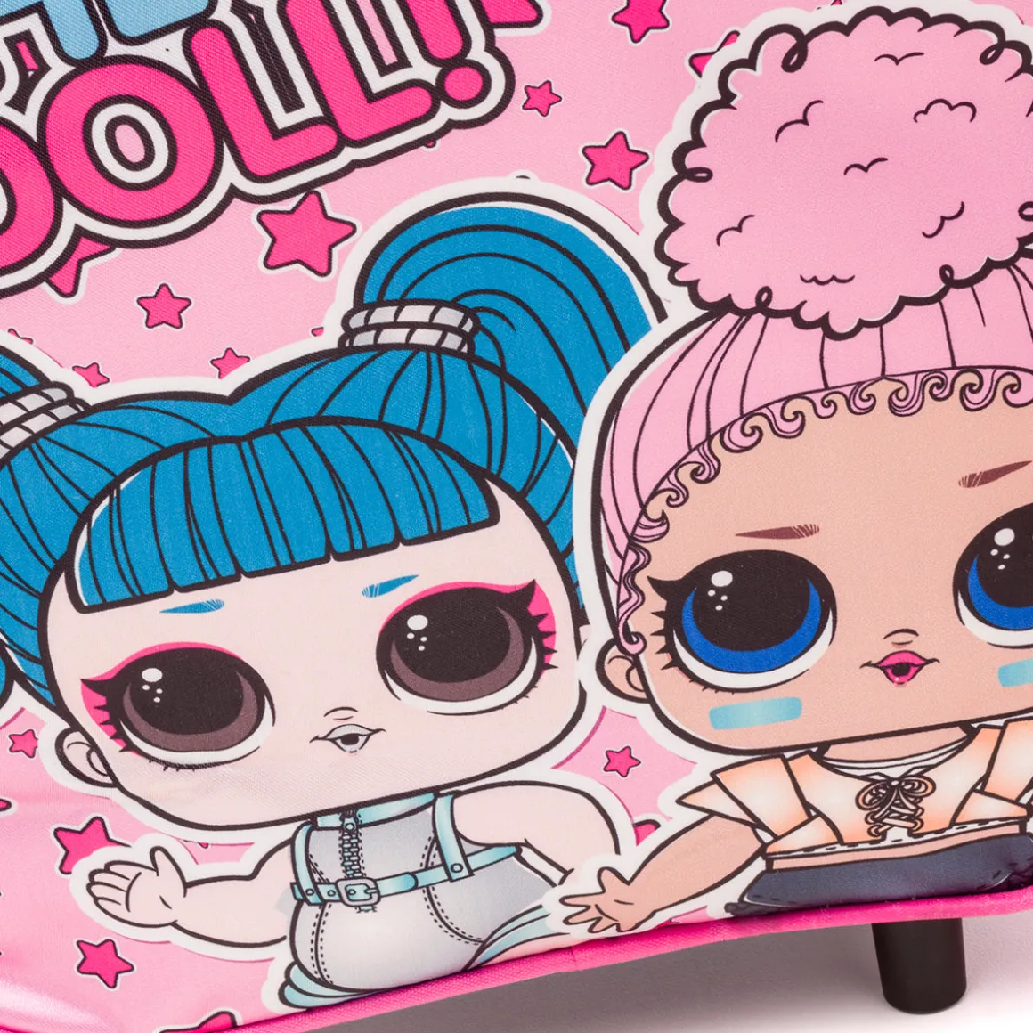 Zaino trolley da scuola rosa con stampa L.O.L. Surprise!